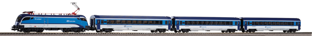 PIKO 57179 - H0 - Start-Set mit Bettung Rail Jet der CD; Ep. VI